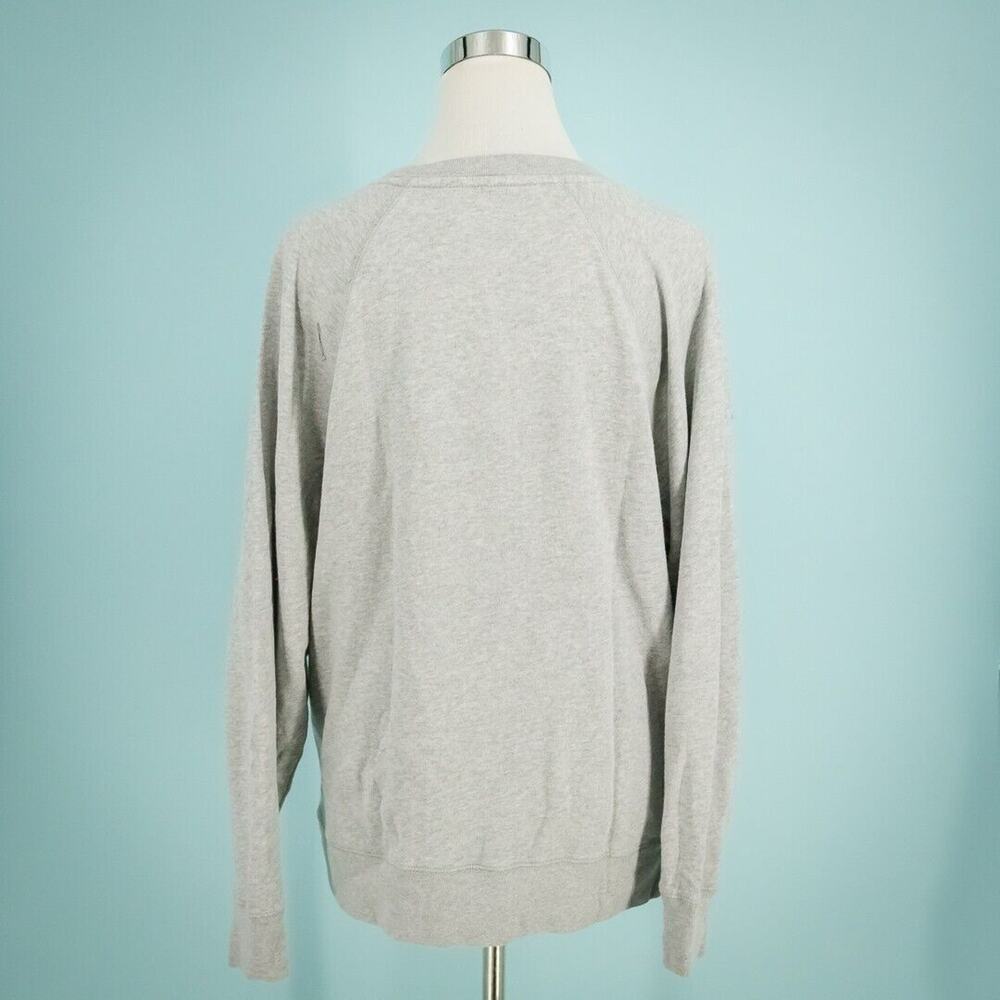 Zadig & Voltaire Size Large L Rock Roll Silver Metallic Studded Crew Sweatshirt - Picture 4 of 7